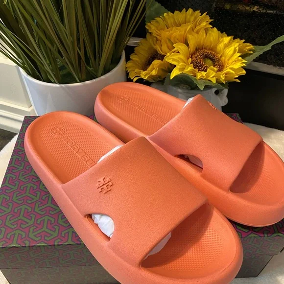 Tory Burch Shower Slide Sandals - Picture 2 of 7